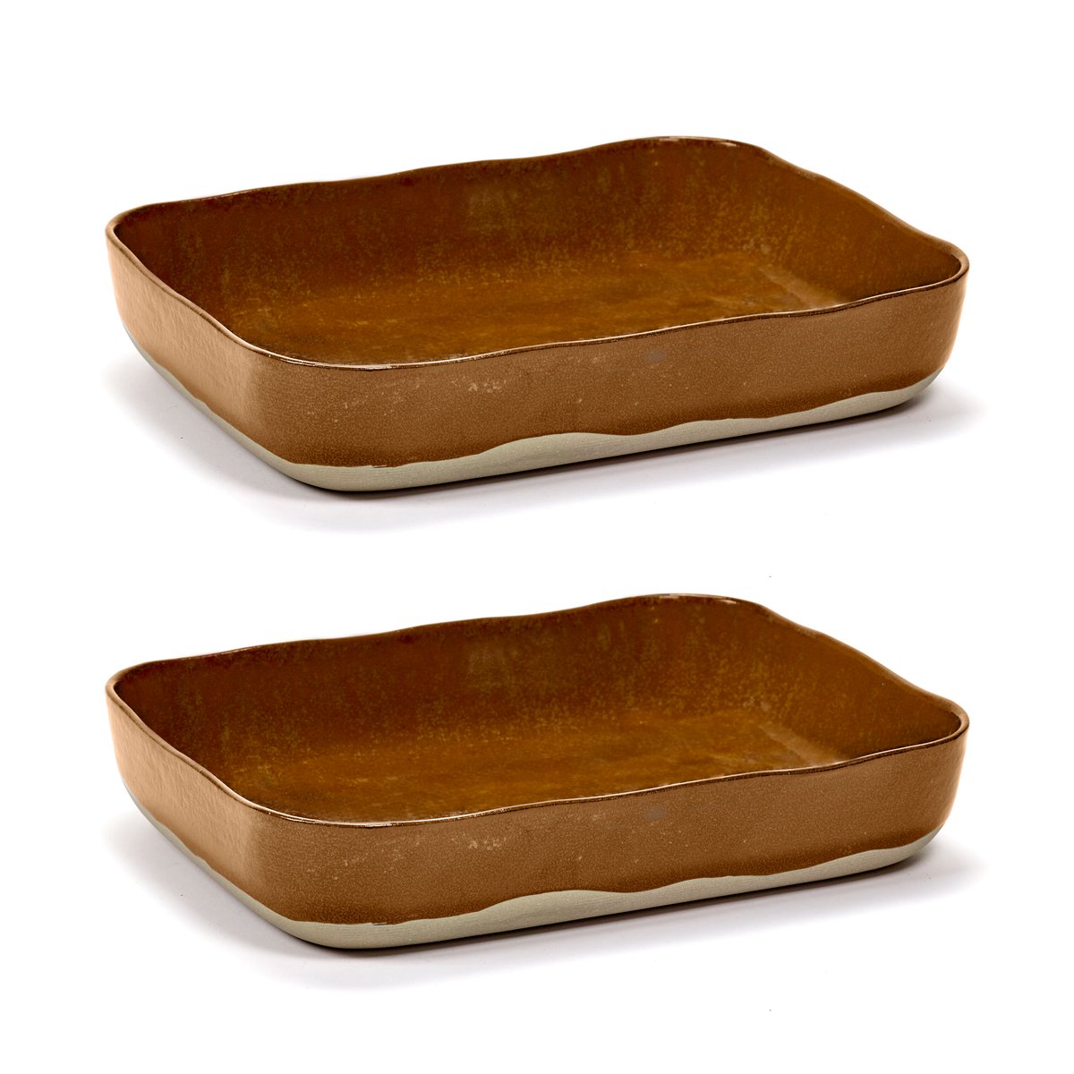 Serax La Nouvelle Table Backform Nr. 10, 22x30 cm, 2er-Pack Brown