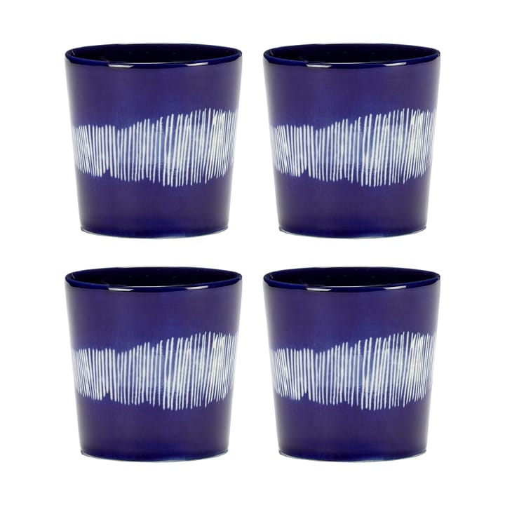 Ottolenghi Feast Kaffeetasse 25 cl 4er Pack - Dark blue-white - Serax