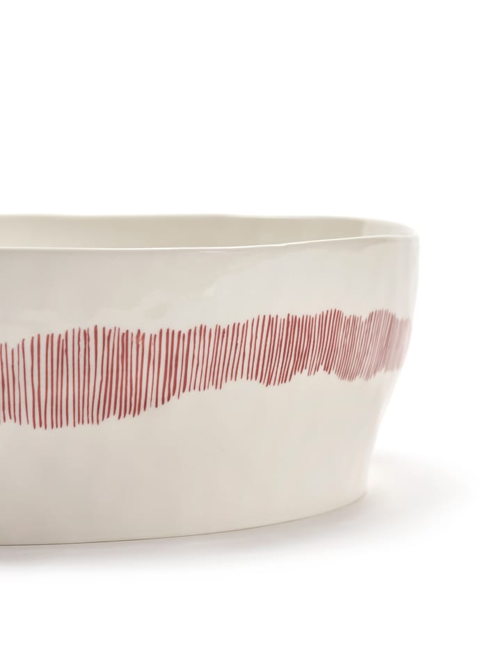 Ottolenghi Feast Salatschale Ø27,5 cm - White stripes-red - Serax