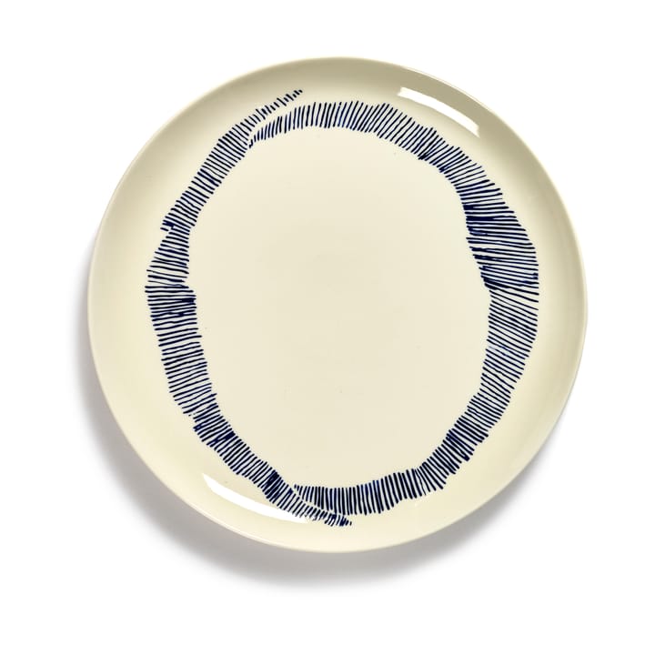 Ottolenghi Feast Teller L Ø26 cm 2er Pack - White stripes-blue - Serax