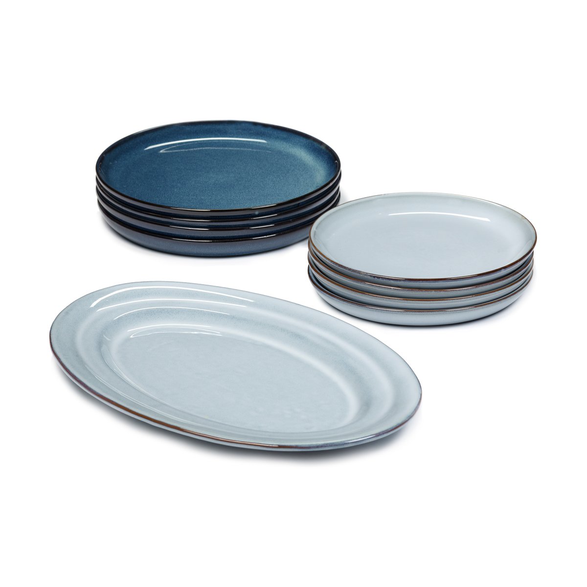 Serax Pure dinner set 9 Teile Blue