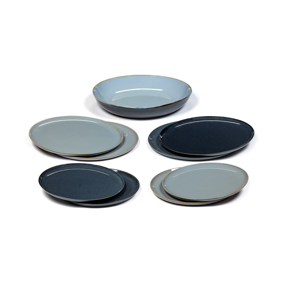 Serax Terres de Rêves dinner set 9 Teile Smokey blue-dark blue