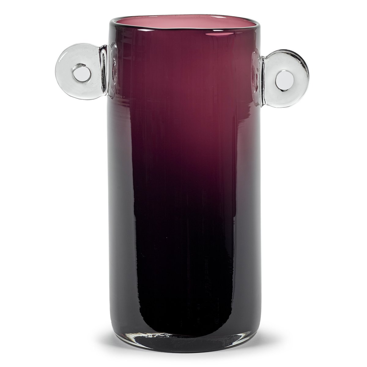 Serax Wind & Fire Vase mit Henkel 31cm Aubergine