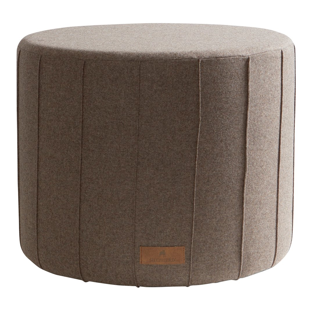 Shepherd of Sweden Shepherd Pouf Anja 40 x 50cm Cappuccino (braun)