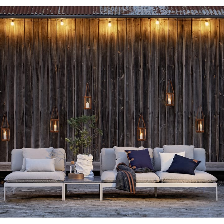 Bönan Modulsofa - Sunbrella Sling light grey, 1-Sitzer, hellgraues Aluminiumgestell - Skargaarden