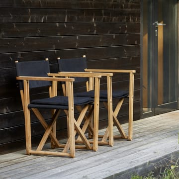 Kryss Dining Sessel - Agora Nautic white, teak - Skargaarden