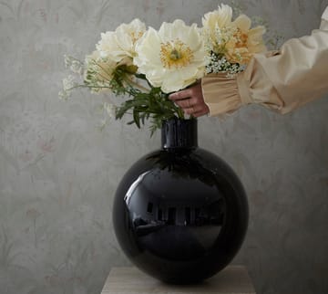 Pallo Vase - Schwarz 37 cm - Skrufs Glasbruk