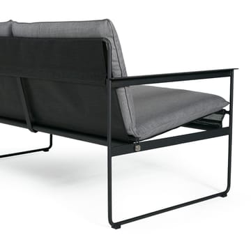 Slow 2-Sitzer Sofa - Sunbrella grau-Schwarzes Stahlgestell - SMD Design