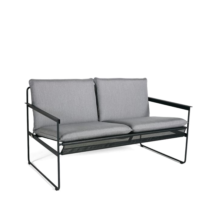 Slow 2-Sitzer Sofa - Sunbrella grau-Schwarzes Stahlgestell - SMD Design