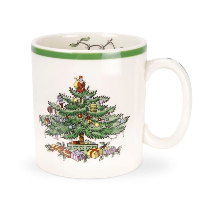 Christmas Tree Tasse 22 cl, White-green-red Spode