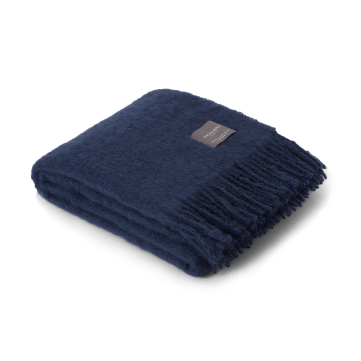 Mohair Decke - Denim dark blue - Stackelbergs