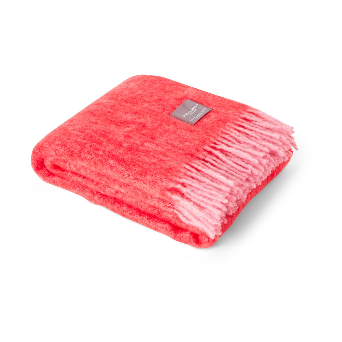 Stackelbergs Mohair Decke Pelagon & red melange