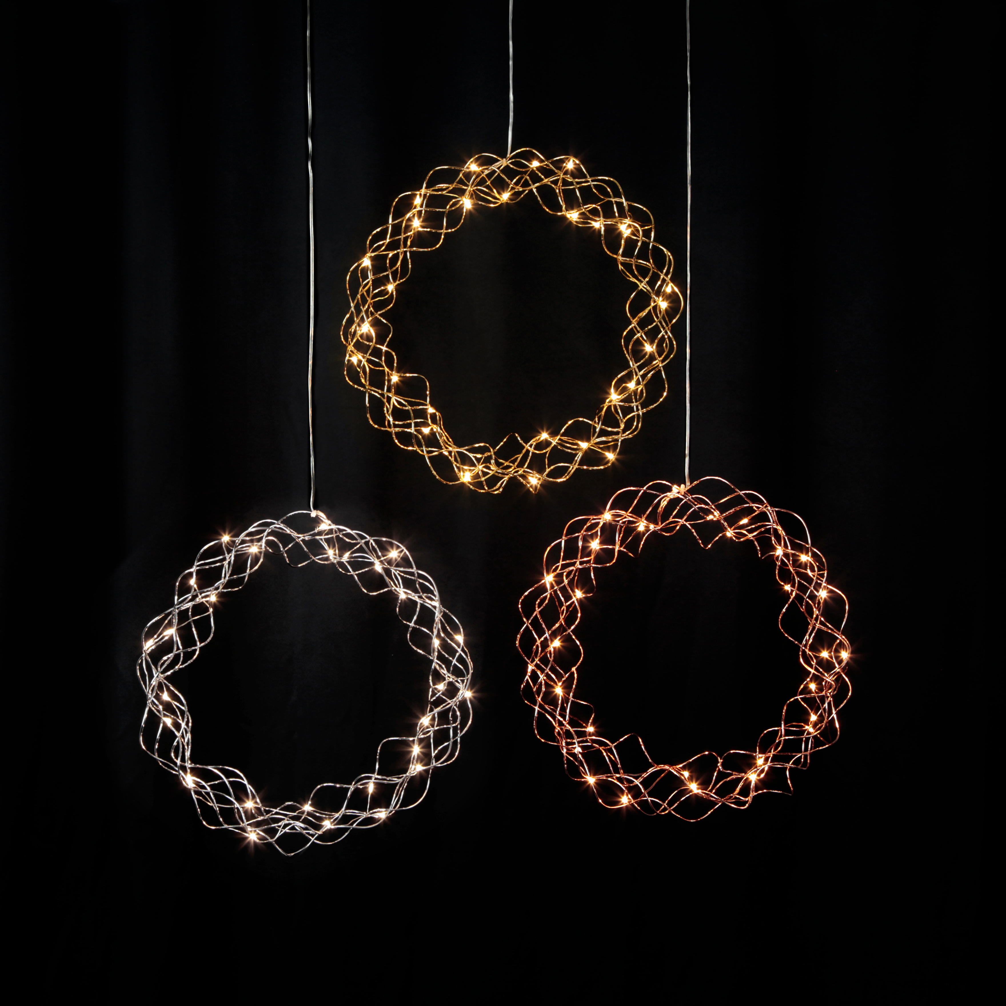 LED Lichterkranz Curly von Star Trading, Fensterlicht Weihnachten