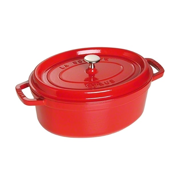 STAUB Staub ovaler Topf aus Gusseisen 4,2 l Rot