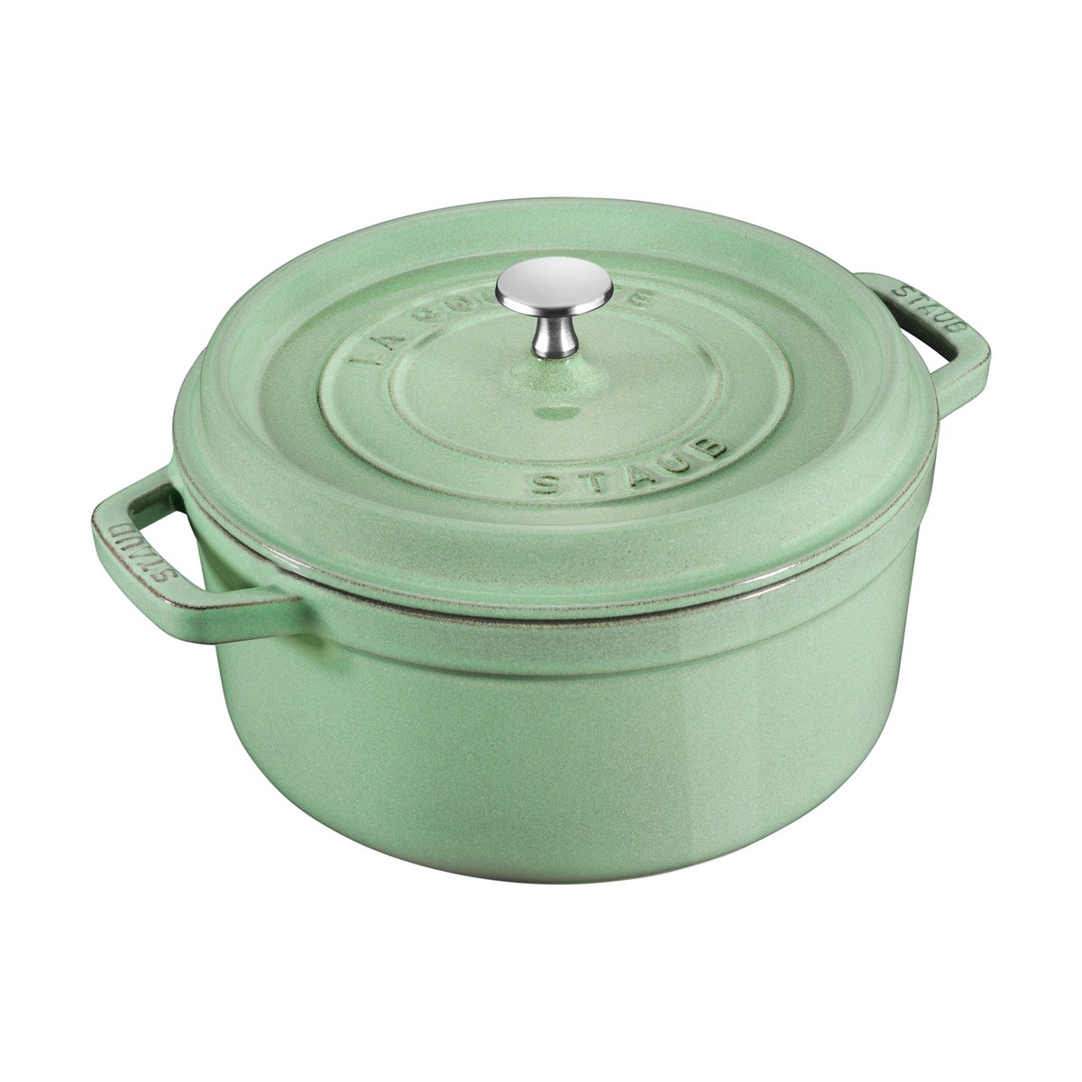 STAUB Staub runder Topf aus Gusseisen 3,8 l Salvia