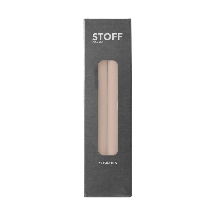 Nagel Kerzen 12er Pack, Beige STOFF