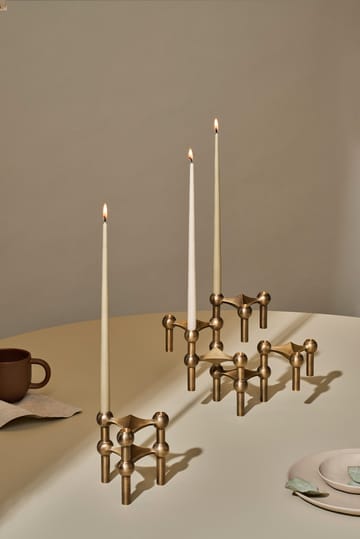 STOFF kegelförmige Kerzen von ester & erik 6er Pack - White - STOFF