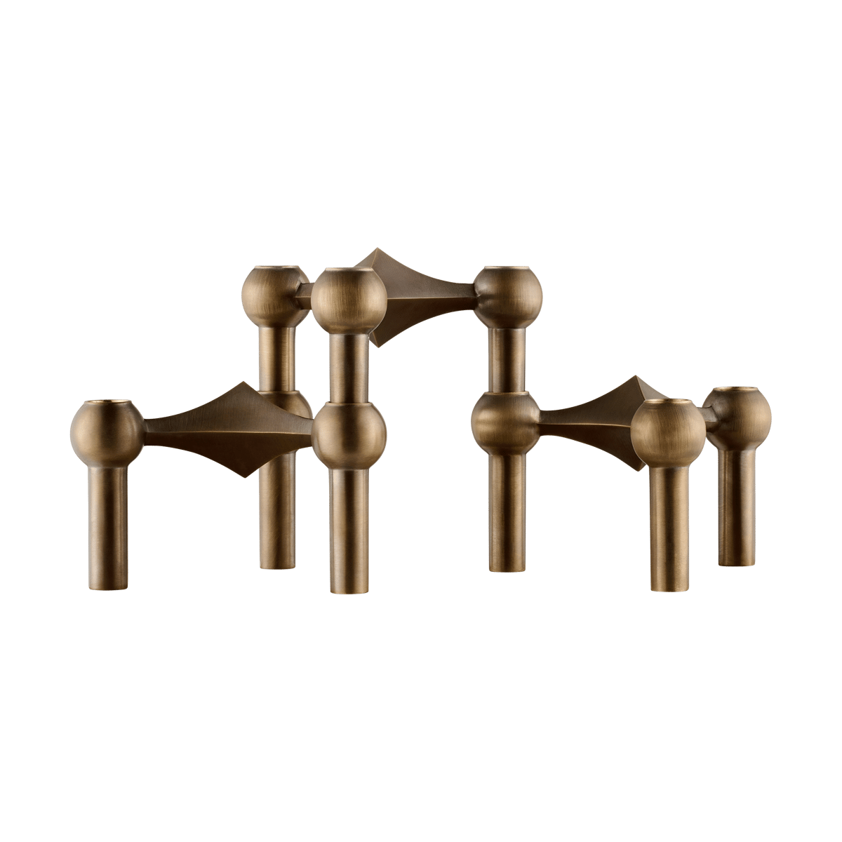 STOFF STOFF Nagel Kerzenhalter 3er Pack Bronzed brass