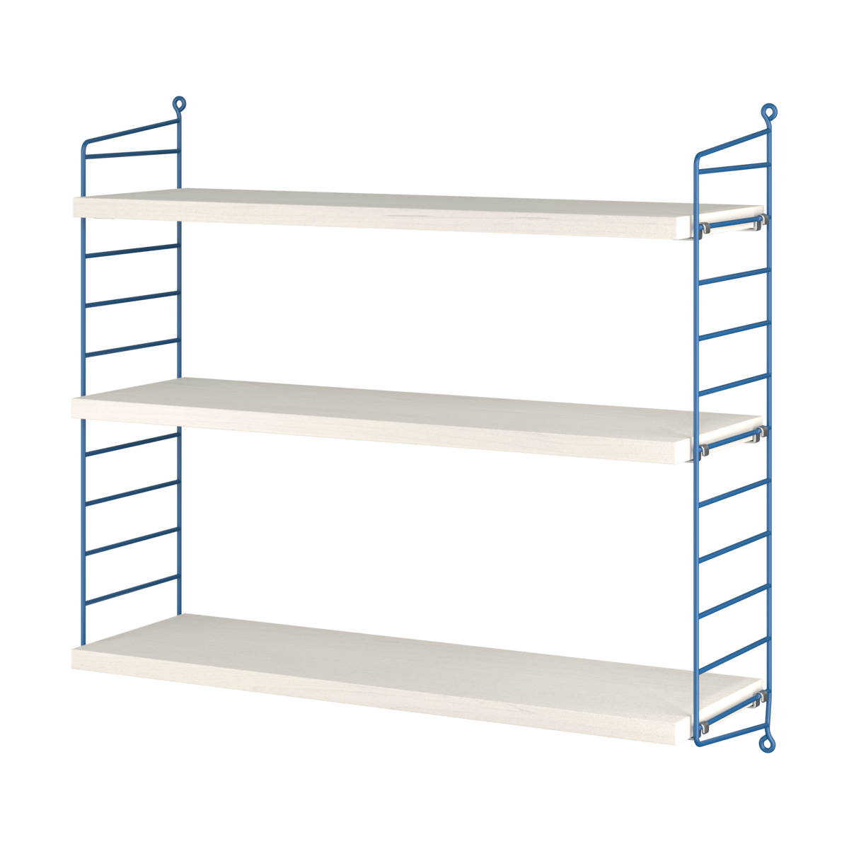 String String 1949-2024 Wandregal Limited Edition 60x60x20 cm Blue/white oiled pine