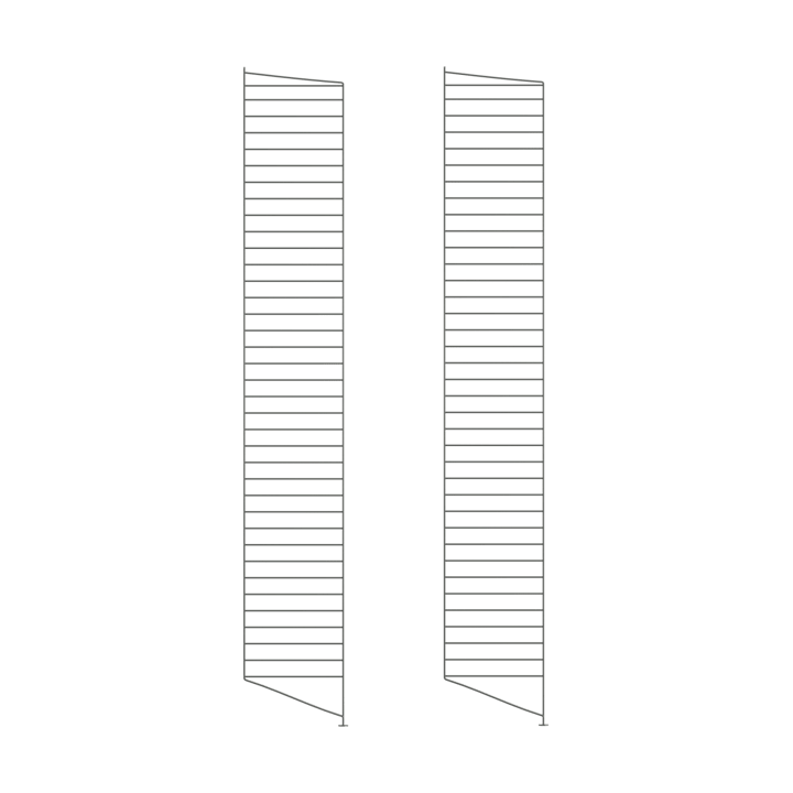 String Bodenleiter - Dunkelgrau, 200x30 cm, 2er Pack - String