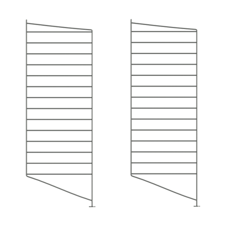 String Bodenleiter, Dunkelgrau, 85x30 cm, 2er Pack String