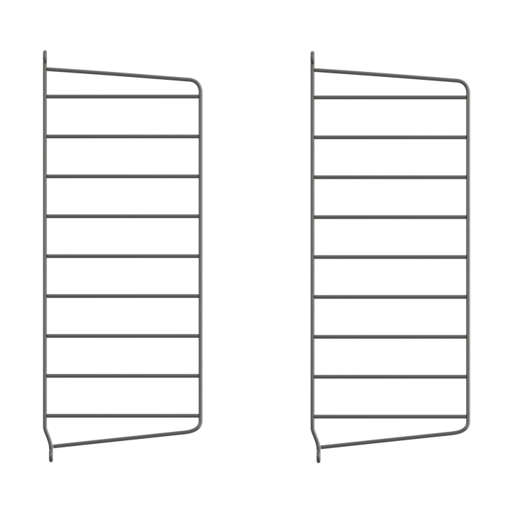 String Wandleiter, Dunkelgrau, 50x20 cm, 2er Pack String