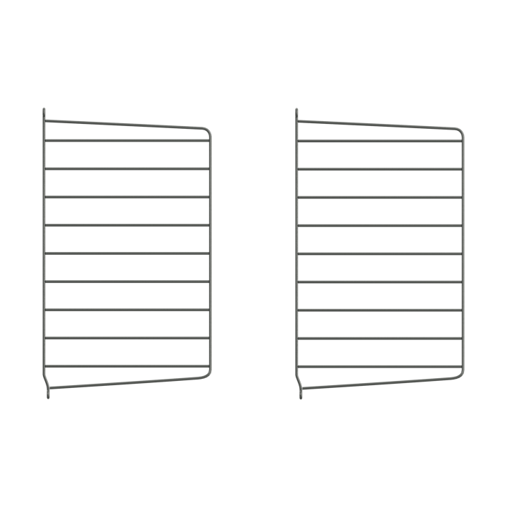 String Wandleiter, Dunkelgrau, 50x30 cm, 2er Pack String