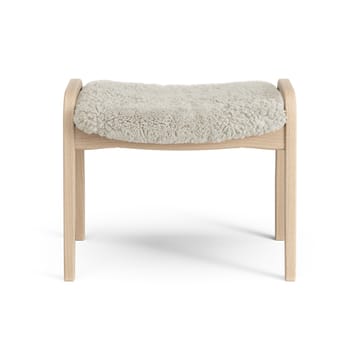 Lamini Fußhocker für Kinder lackierte Buche/Schaffell - Moonlight (beige) - Swedese