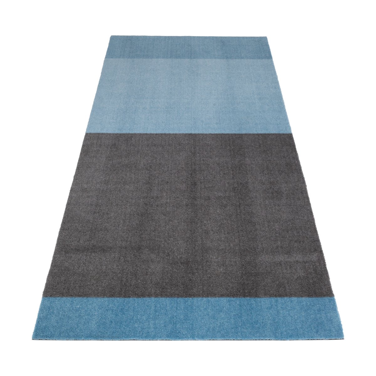 tica copenhagen Stripes by tica, horizontal, Flurteppich Blue-steel grey, 90 x 200cm