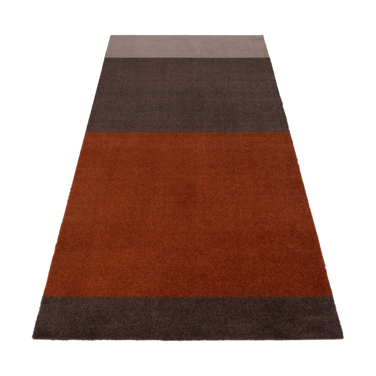 tica copenhagen Stripes by tica, horizontal, Flurteppich Brown-terrakotta 90 x 200cm