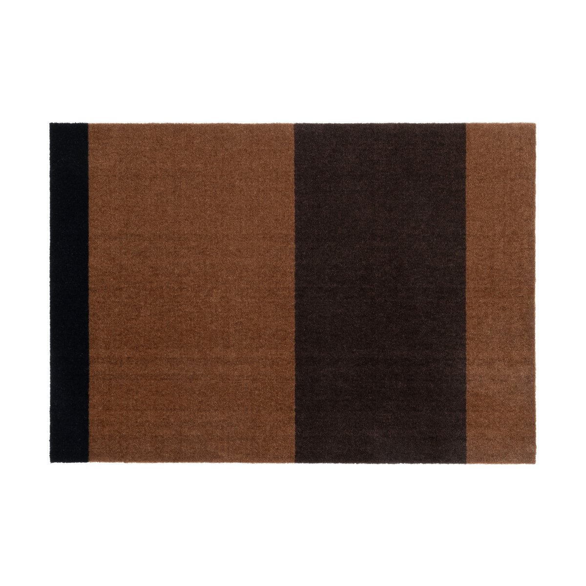 tica copenhagen Stripes by tica, horizontal, Flurteppich Cognac-dark brown-black, 90x130 cm