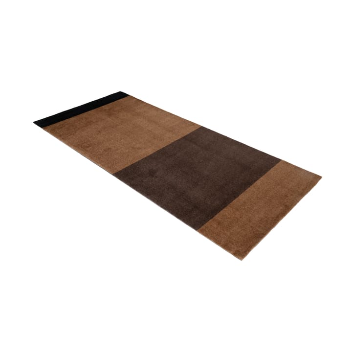 Stripes by tica, horizontal, Flurteppich, Cognac-dark brown-black, 90x200 cm tica copenhagen