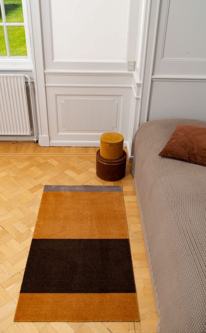 Stripes by tica, horizontal, Flurteppich - Dijon-brown-sand, 67 x 120cm - tica copenhagen