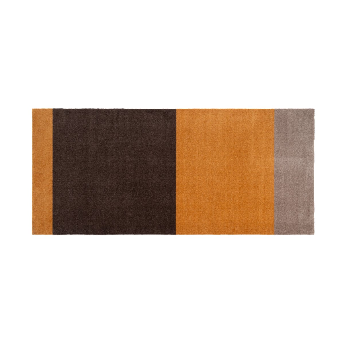 tica copenhagen Stripes by tica, horizontal, Flurteppich Dijon-brown-sand, 90 x 200cm