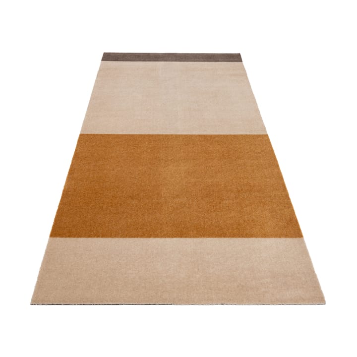 Stripes by tica, horizontal, Flurteppich - Ivory-dijon-brown, 90 x 200cm - Tica copenhagen