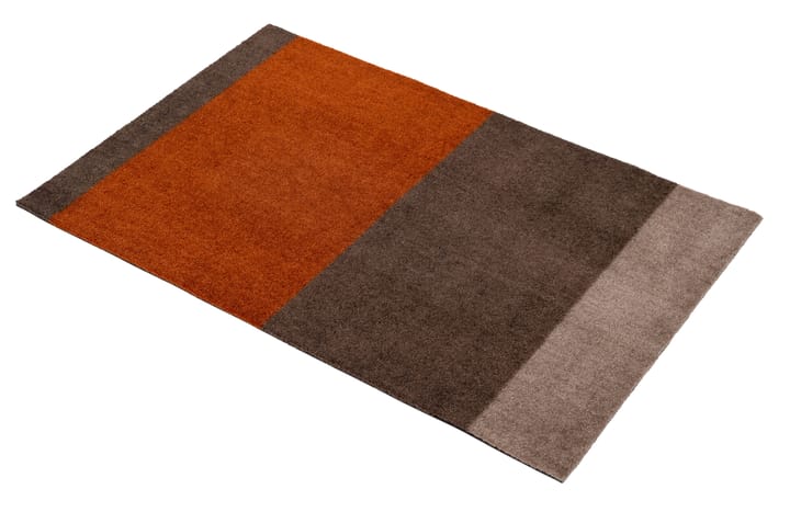 Stripes by tica, horizontal, Fußabstreifer, Brown-terrakotta, 60 x 90cm tica copenhagen