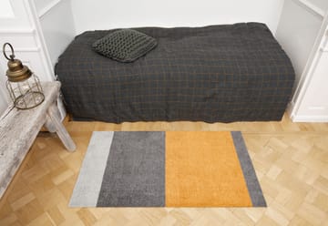 Stripes by tica, horizontal, Fußabstreifer - Grey-grey-dijon, 60 x 90cm - tica copenhagen