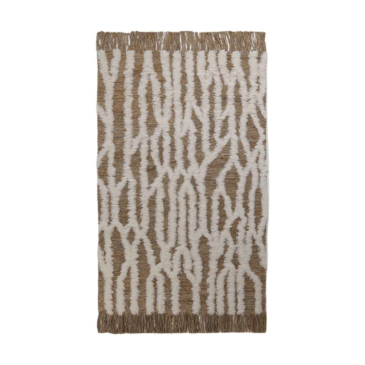 Tinted Wahl Juteteppich 170x240 cm Brown-offwhite