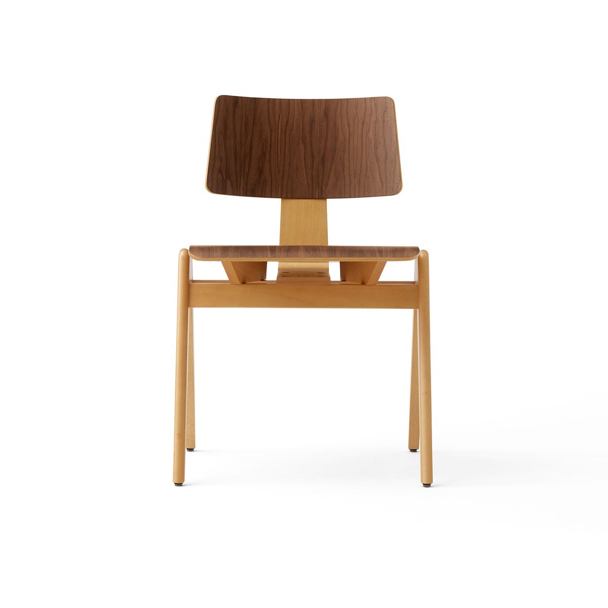 &Tradition Daystak RD1 Seitenstuhl Beech-Walnut