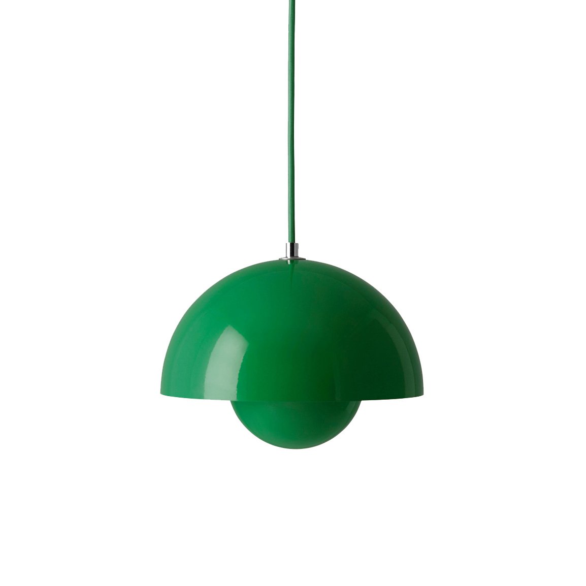 &Tradition FlowerPot VP1 Pendelleuchte Signal green