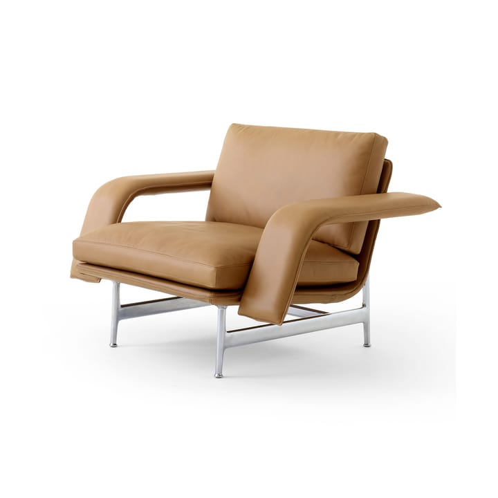 Meantime AV29 Lounge-Sessel - Pol. aluminium-Noble leather cognac - &Tradition