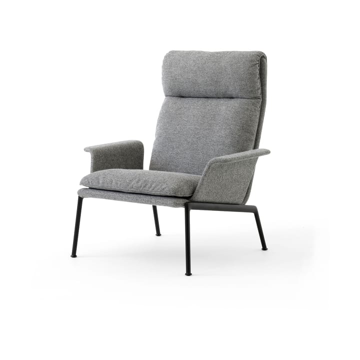 Muno LN17 High back Lounge-Sessel - Warm black-Hallingdal 0126 - &Tradition