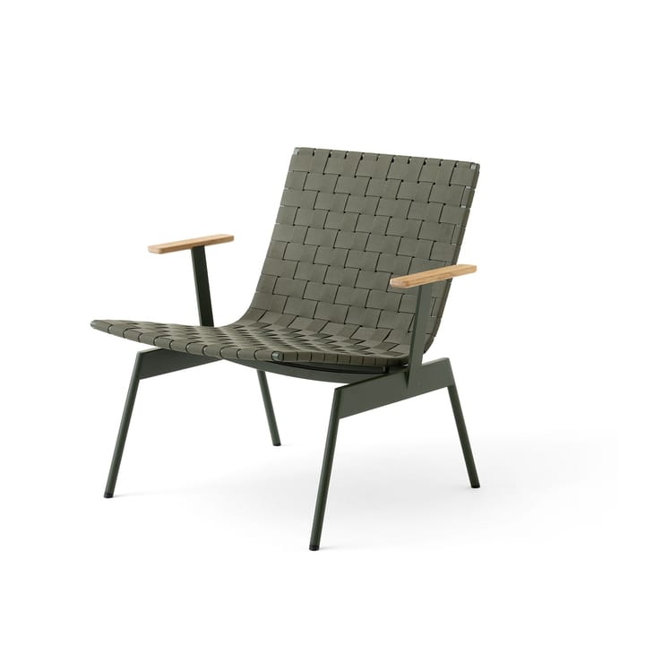 Ville Outdoor AV45 lounge chair with armrests. - Bronze green - &Tradition