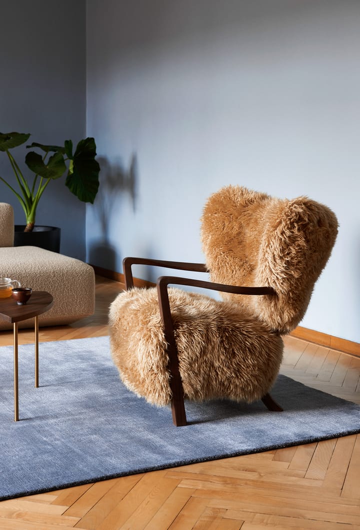 Wulff Lounge Chair ATD2 Fauteuil , Walnuss geölt-Sheepskin honey &Tradition