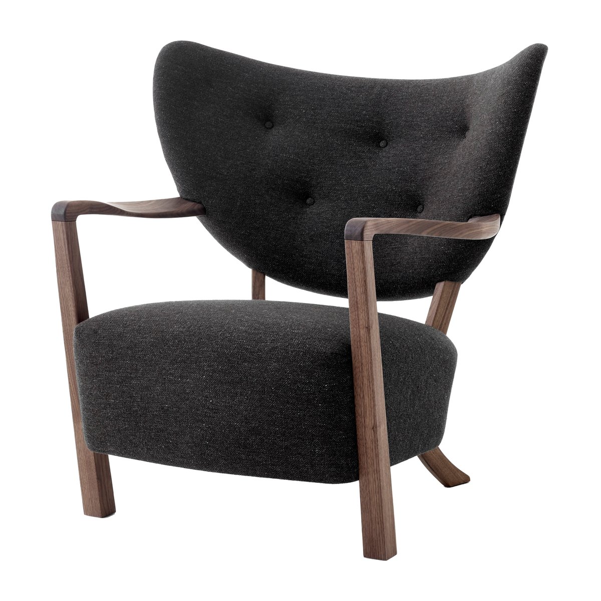 &Tradition Wulff Lounge Chair ATD2 Fauteuil Walnussholz geölt-Hallingdal