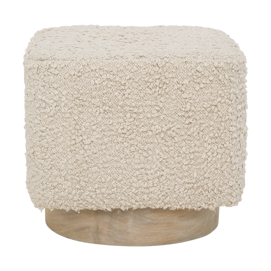 URBAN NATURE CULTURE Kaura Pouf 38 cm Off white