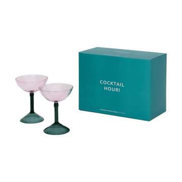 Urban Nature Culture Geschenkset Coupetteglas 2er-Pack - Pink - URBAN NATURE CULTURE