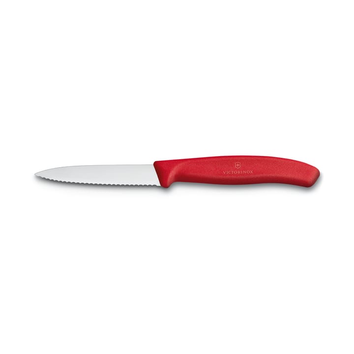 Victorinox Gemüse- & Schälmesser Wellenschliff 8 cm - Rot - Victorinox