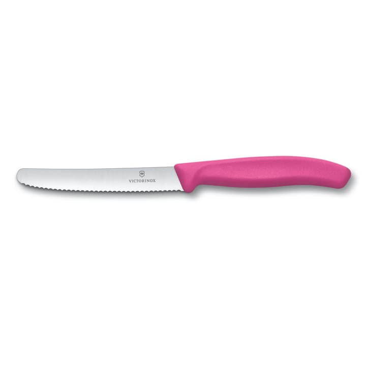 Victorinox Tomatenmesser mit Wellenschliff 11 cm - Rosa - Victorinox