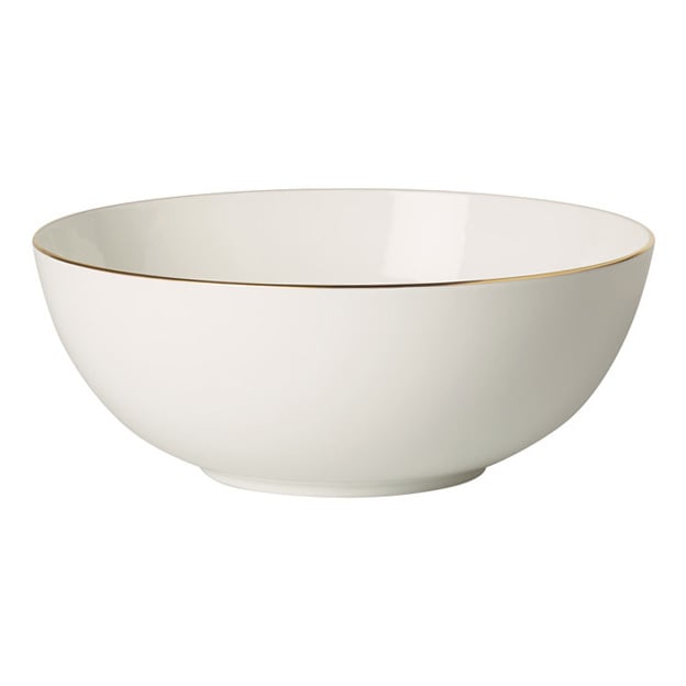 Villeroy & Boch Anmut Gold Salatschale Weiß